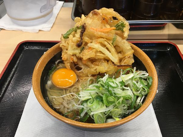 「天玉そば」@そば処 めとろ庵 門前仲町店の写真