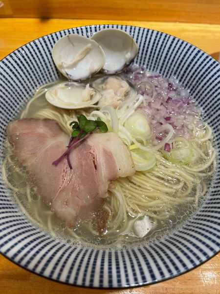 「貝出し麺 塩味」@貝だし麺 きた田の写真
