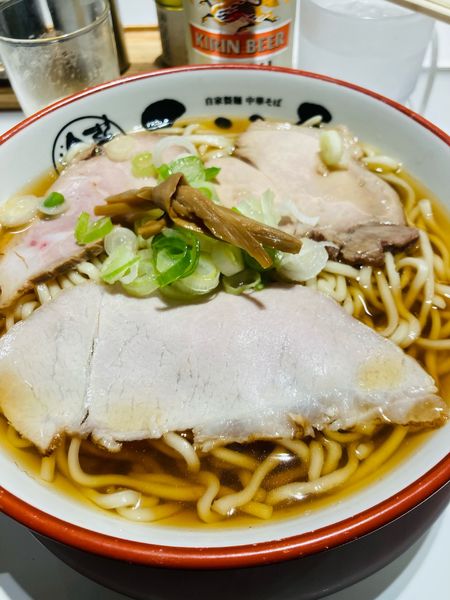 「あっさり煮干しそば大盛り」@中華そば ひらこ屋 東京ラーメンストリート店の写真