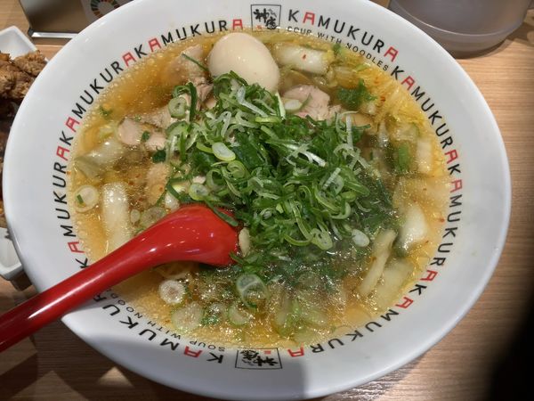 「ネギラーメン+味玉」@どうとんぼり神座 新宿店の写真