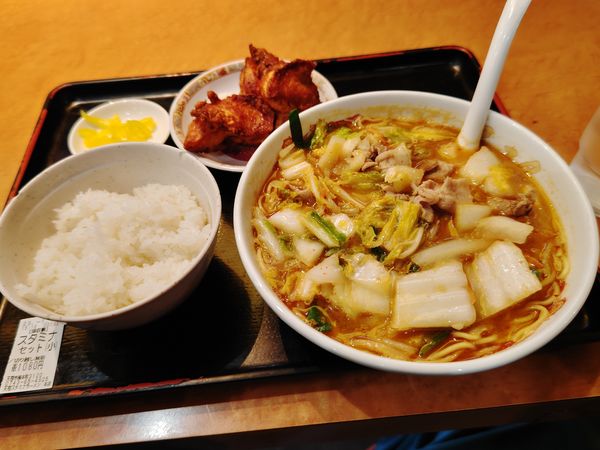 「スタミナセット（小）１０８０円」@天理スタミナラーメン 本店の写真