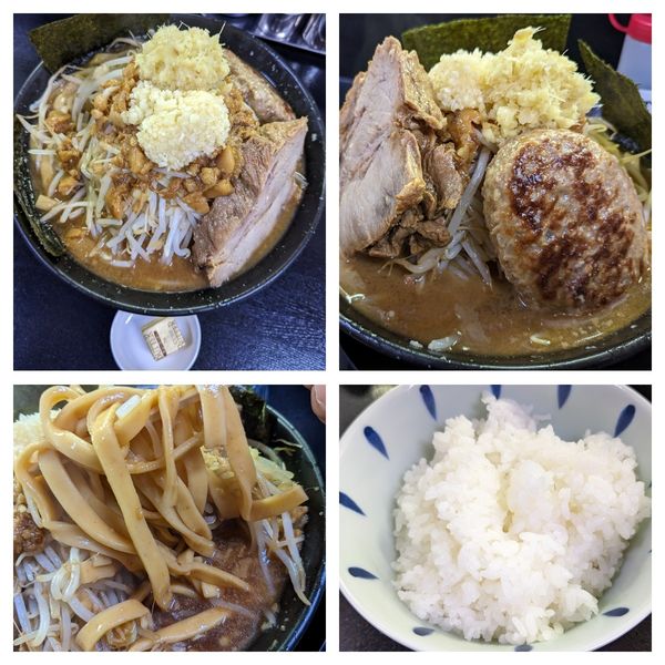「ラーメン(醤油)＋大盛り＋バター＋ボクバーグ」@僕との麺の写真