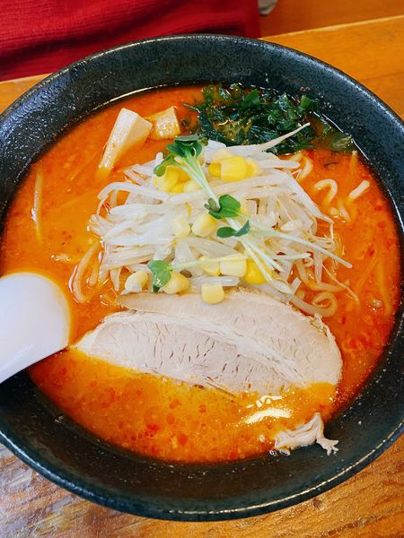 「辛味噌らーめん」@会津ばんだいらーめん 伊勢崎店の写真