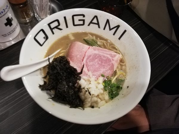 「濃厚煮干しそば」@麺屋 ORIGAMIの写真