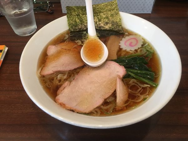 「手打中華そば大盛り」@白河手打中華 賀乃屋の写真