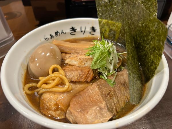 「特黒らあめん1100円」@葉月直系 きりきり舞の写真