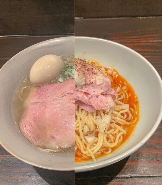 「潮そば+和え玉（エビ）」@大磯 海そばの写真