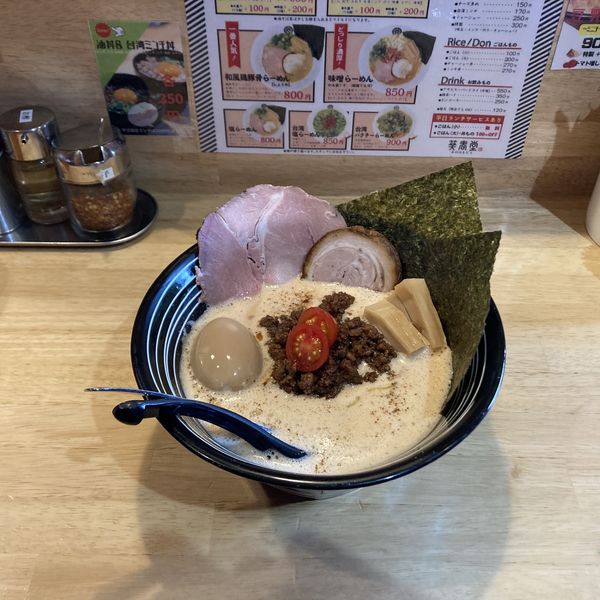 「特製豆乳坦々麺~ミニチーズご飯付き~」@葵春堂の写真