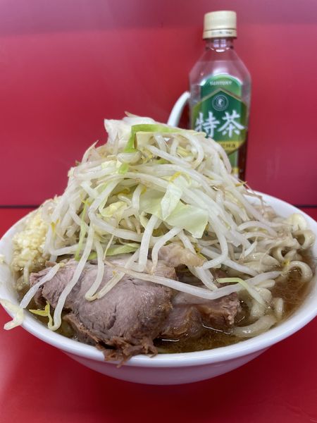 「小ラーメン（にんにく）¥750」@ラーメン二郎 ひたちなか店の写真