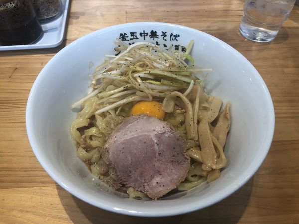 「リッチ釜玉中華そば」@釜玉中華そば ナポレオン軒の写真