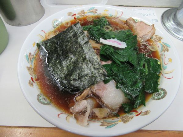 「青島チャーシュー（９００円）＋ほうれん草１００円」@青島食堂 秋葉原店の写真