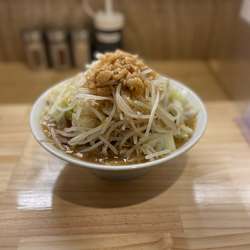 ラーメン250g 野菜マシ　背脂マシ　にんにくちょいマシ