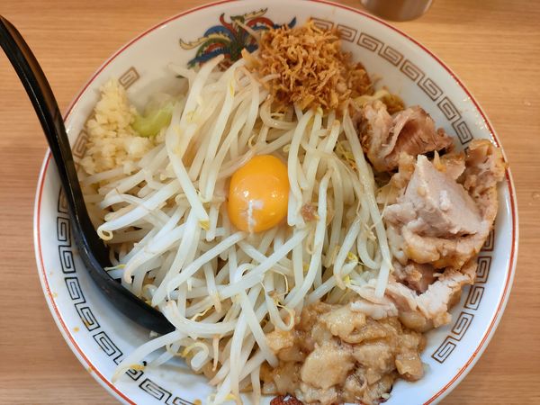 「小ラーメン汁なし」@豚山 栄店の写真