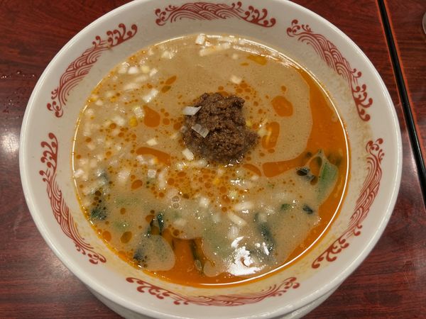 「濃厚担々麺（半麺）」@バーミヤン 伊那日影店の写真