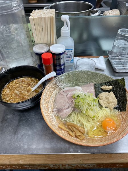 「煮干し味噌つけそば」@覆麺 智の写真