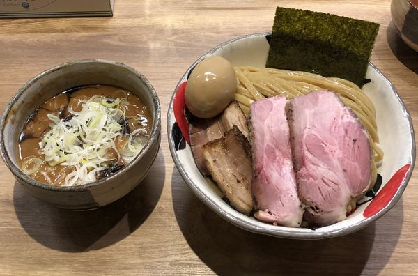 「特製味噌つけ麺　大　！」@自家製麺 つきよみ 上新庄店の写真