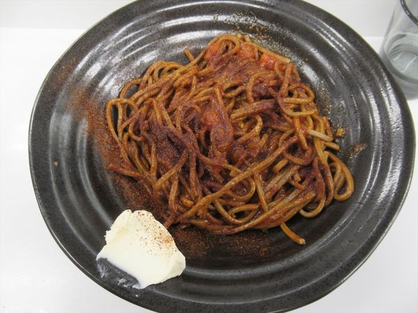 「チリミートまぜパスタ（399円）」@MAGIC NOODLE 香味麺房 恵比寿店の写真