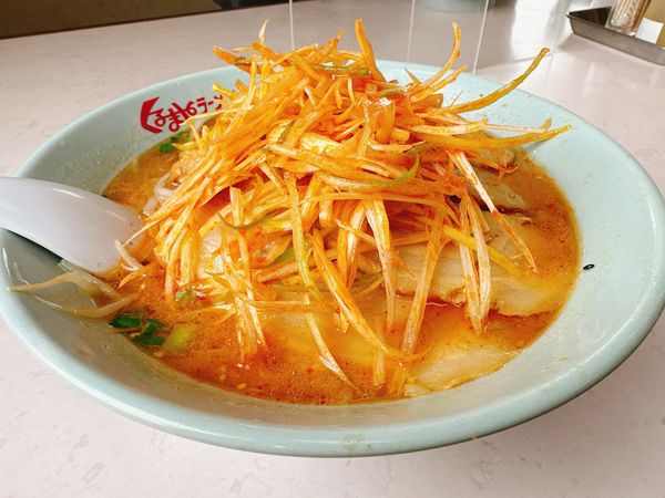 「みそネギチャーシューメン」@くるまやラーメン 大原店の写真