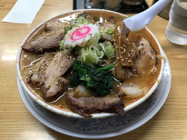 「生姜味噌ラーメン＋豚チャーシュー増し」@かし亀の写真