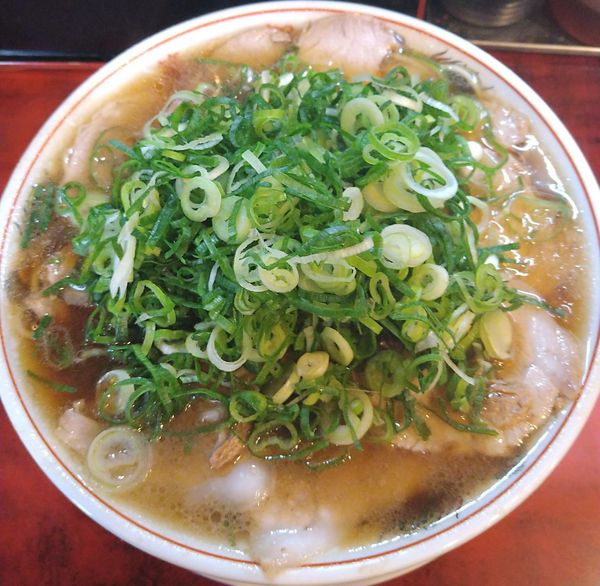 「特製ラーメン（ネギ多め）」@本家第一旭 たかばし本店の写真