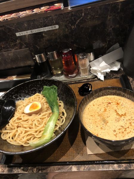 「胡麻味噌坦々つけ麺」@麺匠 竹虎 新宿店の写真