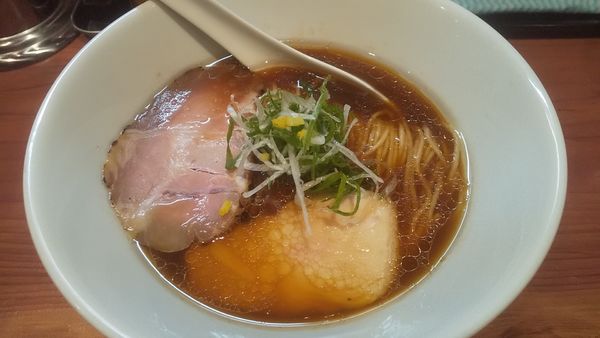 「サッポロラガー赤星→醤油SOBA(¥550+830)」@麺処 源玄の写真