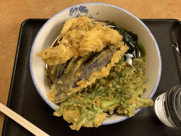 「野菜天盛り蕎麦(750円)」@峠そばの写真