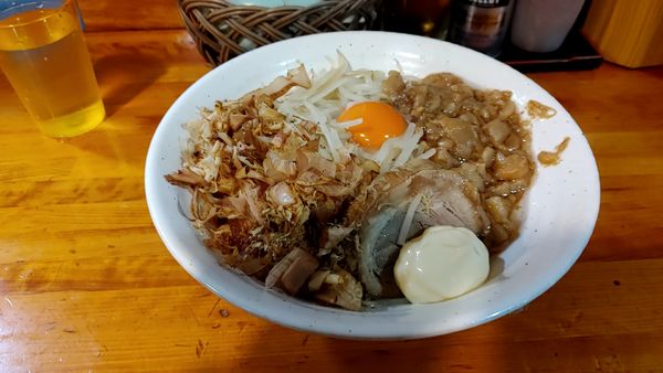 「まぜそば890円ラーパス大盛」@豚骨醤油らー麺 相澤屋の写真