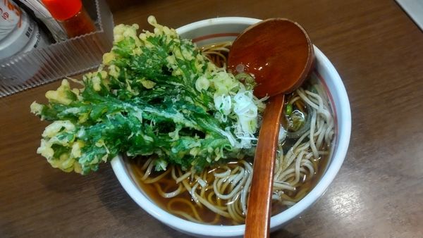 「春菊天そば」@はないちの写真