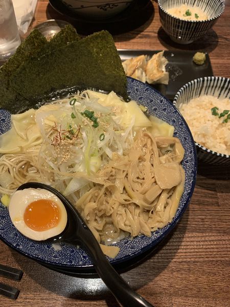 「ワンタンメン＋穂先メンマ」@和風楽麺 四代目 ひのでやの写真