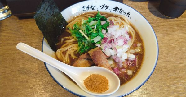 「かつおラーメン」@さかなとブタで幸なった。の写真
