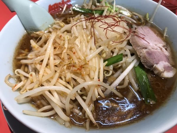 「熟成味噌もやしラーメン　もやしトッピング」@ラーメン山岡家 日立東金沢店の写真