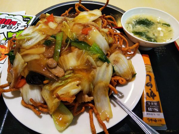 「五目バリバリそば　※スープ付き　※クーポンで５００円」@哈爾濱料理 六福源の写真