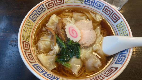「ワンタンメン」@中華そば 萬福の写真