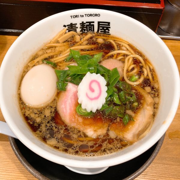 「背脂中華そば」@清麺屋の写真