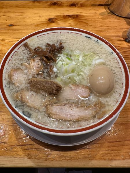 「中華そば(玉子入り)+コッテリ」@田中そば店 秋葉原店の写真