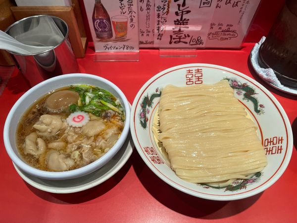 「つけそば並+豚足」@カドヤ食堂 本店の写真