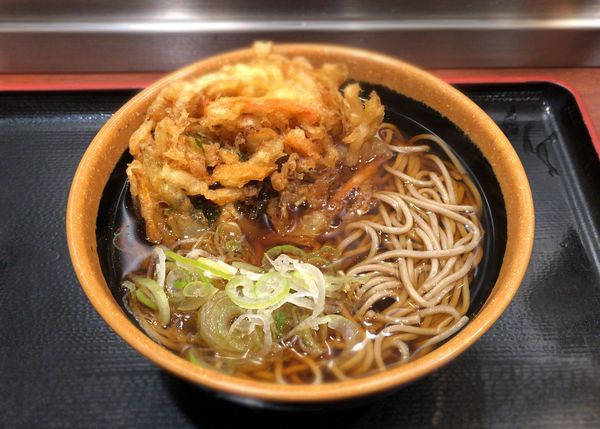 「かき揚げそば(460円)」@そば処 めとろ庵 錦糸町店の写真