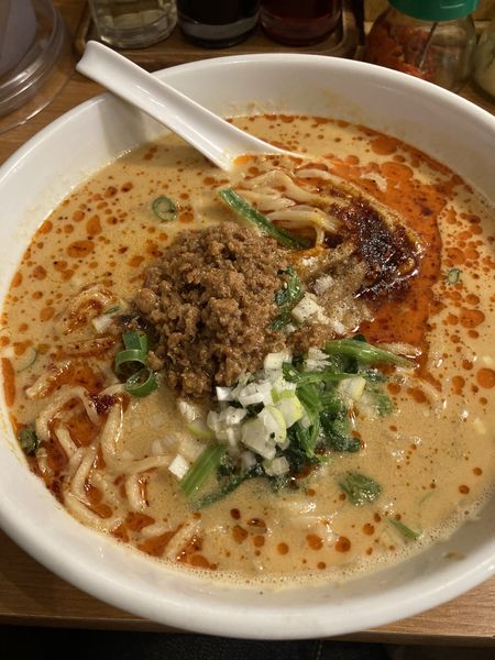 「担々麺、ミニ焼肉丼」@麺飯食堂 なかじまの写真