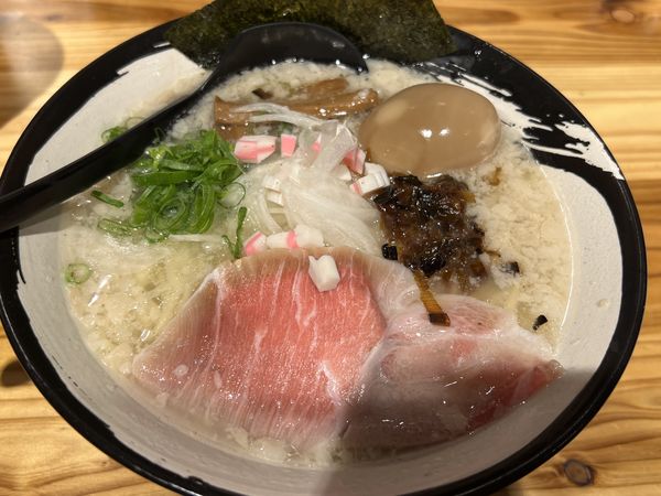 「背脂干物麺」@バロンヌードルの写真