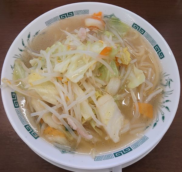 「野菜たっぷりタンメン(麺少な目、520円)」@来来軒 北朝霞店の写真