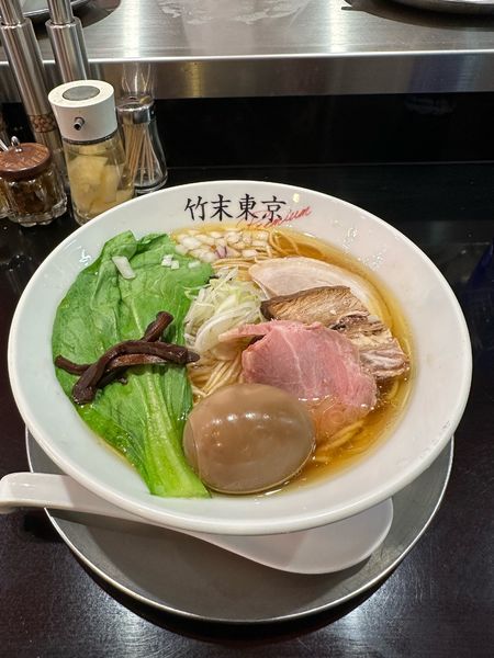 「『味玉醤油そば』　1180円」@竹末東京プレミアムの写真