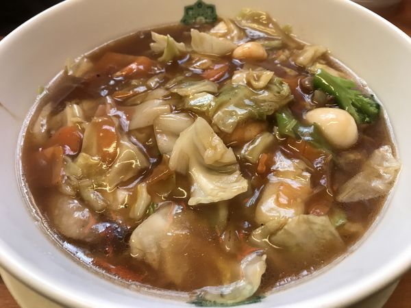 「五目あんかけラーメン」@日高屋 新橋駅前店の写真