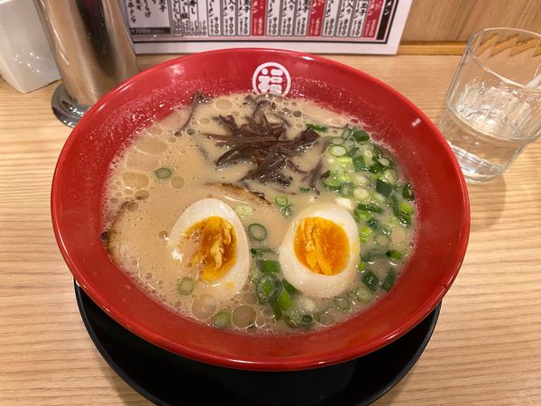 「味玉豚骨ラーメン 750円」@ラーメン酒場 福の軒 三島店の写真