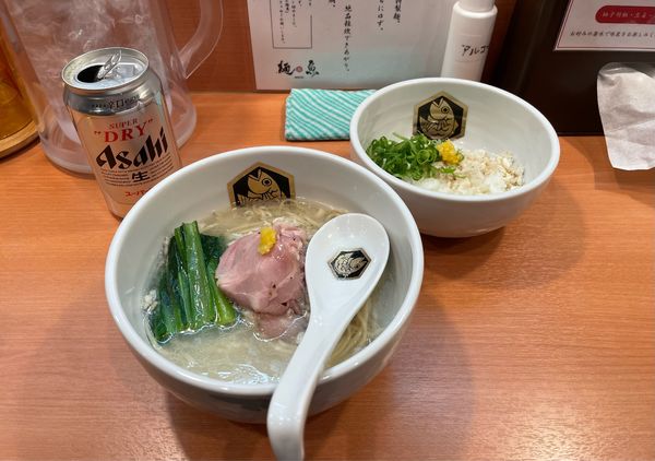 「真鯛らーめん&雑炊セット¥1150」@真鯛らーめん 麺魚 新橋店の写真