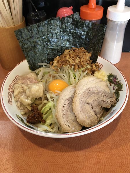 「汁なし+海苔」@自家製麺ラーメン 佐藤の写真