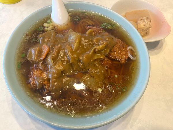 「カツカレーラーメン 900円」@まさみ食堂の写真