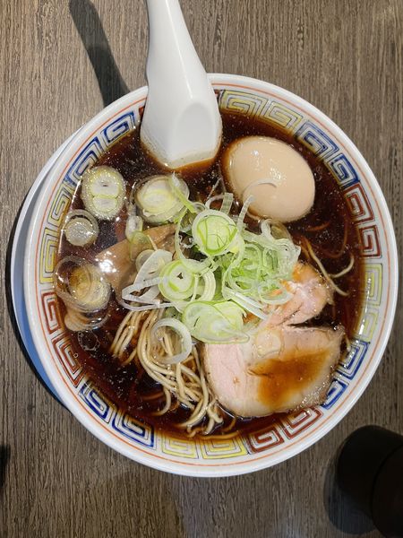 「中華そば、ネギ塩チャーシュー丼」@丸中華そばの写真