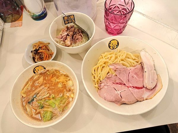 「濃菜つけ麺（中）、など」@濃菜麺 井の庄 荻窪店の写真
