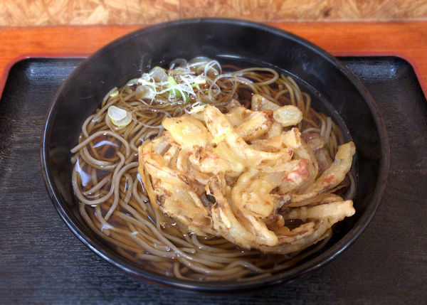 「かき揚げそば(420円)」@門仲そばの写真